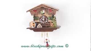 189sq Quartz Miniature Cottage Clock with Cuckoo Sound