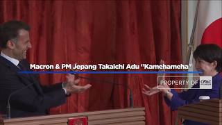 Download lagu Macron & PM Jepang Takaichi Adu 'Kamehameha'