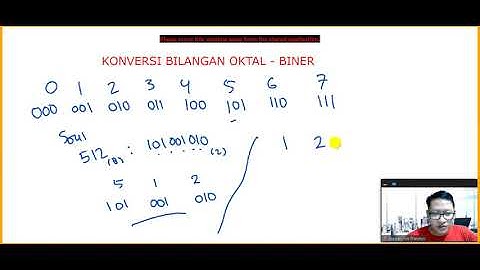 Konversi Oktal Ke Biner