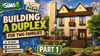🏡 Building a Duplex for Two Families | Base Game Only | No CC | No Packs | Part 1 screenshot 3