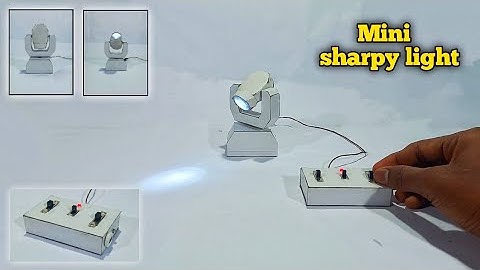 How To Make Mini Sharpy Light sharpy light making at home sharpy light kaise banaye DJ light making