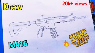 How to make M416 pubg gun • [ easy step by step ] || by. Art with me