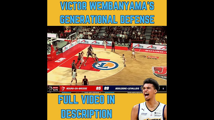 Victor Wembanyama's GENERATIONAL Defense ✋