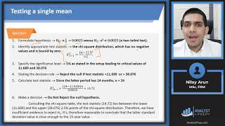Hypothesis Testing (Calculations for CFA® and FRM® Exams)