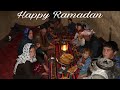 One night with us, Eating Bolani after fasting for 14 hours in cave, Village lifestyle Afghanistan