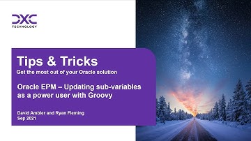 Oracle EPM Tips & Tricks - Updating sub-variables as a power user with groovy