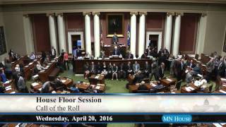 House Floor Session  4/20/16