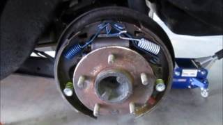 Replacing a bent backing plate on a GM differential.