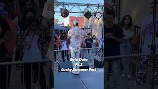 Lompoc, CA Rapper Solo Dolo performs Too Long at the Ventura Beach Club Lucky Summer Fest