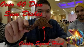 I eat Crispy Squab Head Over 40 Dim Sum dishes Mings in Malden Massachusetts 4K60