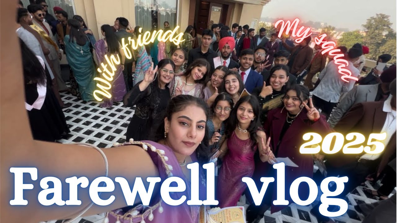 Farewell Vlog 💖 2025 class 12th | Full on Drama and Enjoy | Falak Passi ...