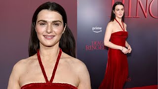 Rachel Weisz steals the show in a stunning red gown at the premiere of Dead Ringers