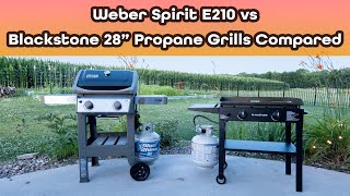 Which to Buy? Weber Spirit 2 Grill vs 28" Blackstone Griddle