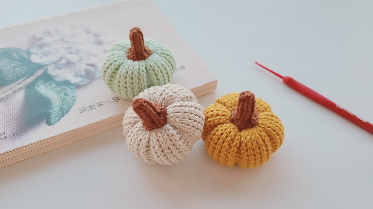 实用的引拔针花样：钩法简单作用大，能做杯套大蒜和南瓜