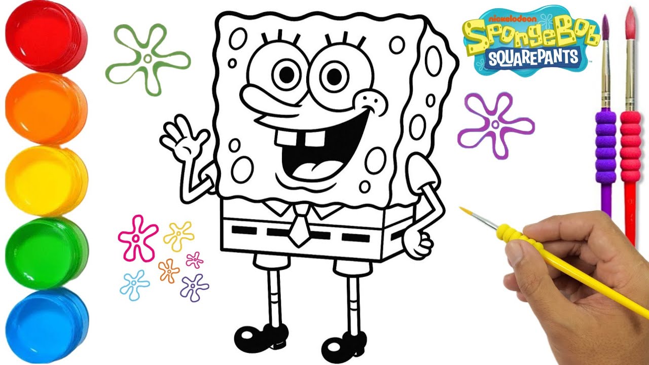 How to Draw SpongeBob SquarePants | Easy Step by Step Tutorial - YouTube
