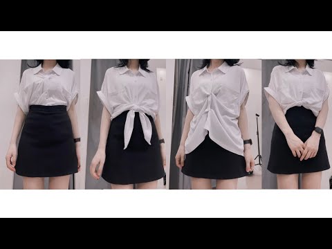 Video Cách biến tấu áo sơ mi siêu đơn giản, cực xinh. - youtube