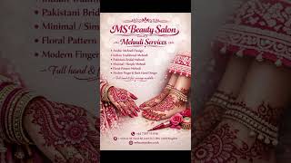 Beautiful Bridal &amp; Arabic Mehndi Designs | MS Beauty Salon Luton UK