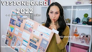 HOW TO MAKE THE ULTIMATE VISION BOARD FOR 2022! secrets nobody tells you, big mistakes to avoid!