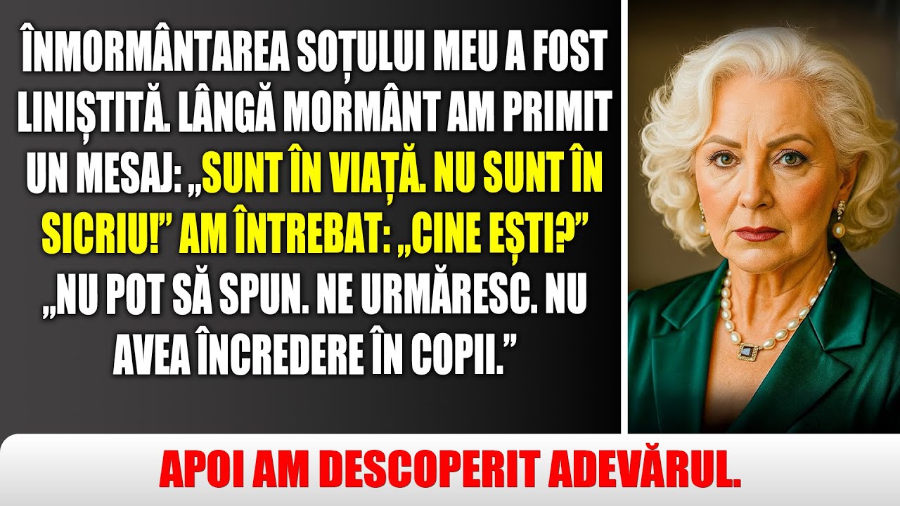 La înmormântarea soțului meu am primit un mesaj: 