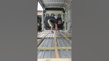 Install your floor base : Quick fire How to : DIY Camper Van : #campervan  #diycamper #vanlife #diy