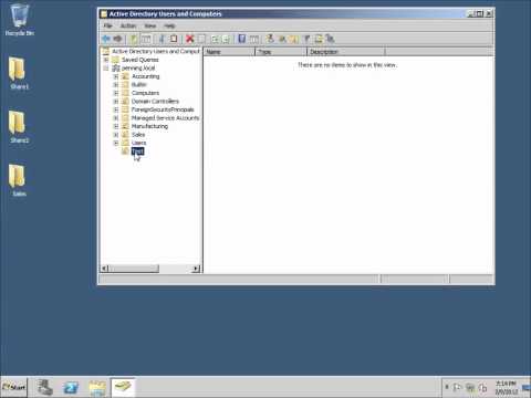 Server 2008 Lesson 14 - Deleting Organizational Units in Active Directory