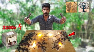 Most Dangerous.! 😱| Wood Burning Art with High Voltage Electricity | 100% Unexpected Result by Mr.Village Vaathi 181,764 views 1 year ago 8 minutes, 19 seconds