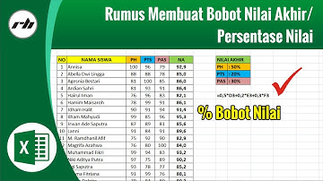 Rumus Membuat Bobot Nilai Akhir di Excel
