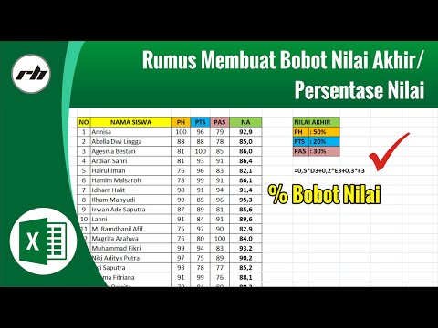 19 Rumus dan Fungsi Excel Cocok untuk Laporan Penilaian Otomatis : rumus-membuat-bobot-nilai-akhir-di-excel