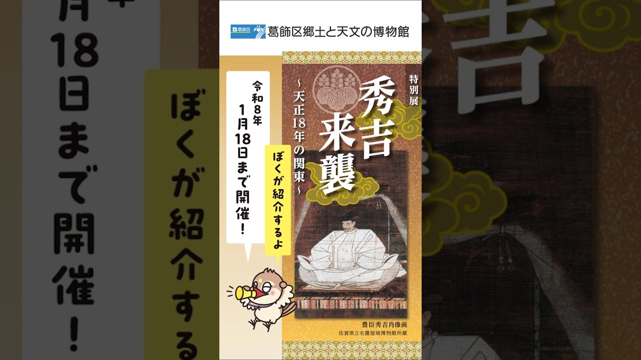 特別展「秀吉来襲」 | 展示 | 葛飾区郷土と天文の博物館｜Katsushika
