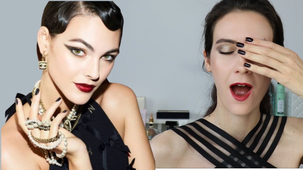 Recreating CHANEL'S Signature Holiday 2023 makeup look Full Face