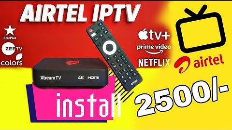 IPTV AIRTEL  INSTALLATION #airteliptv #iptv 