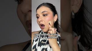 ¿CÓMO SABER tu tono de base por INTERNET?😱✅ Truco fácil #makeup #viral #maquillaje #hacks #tips