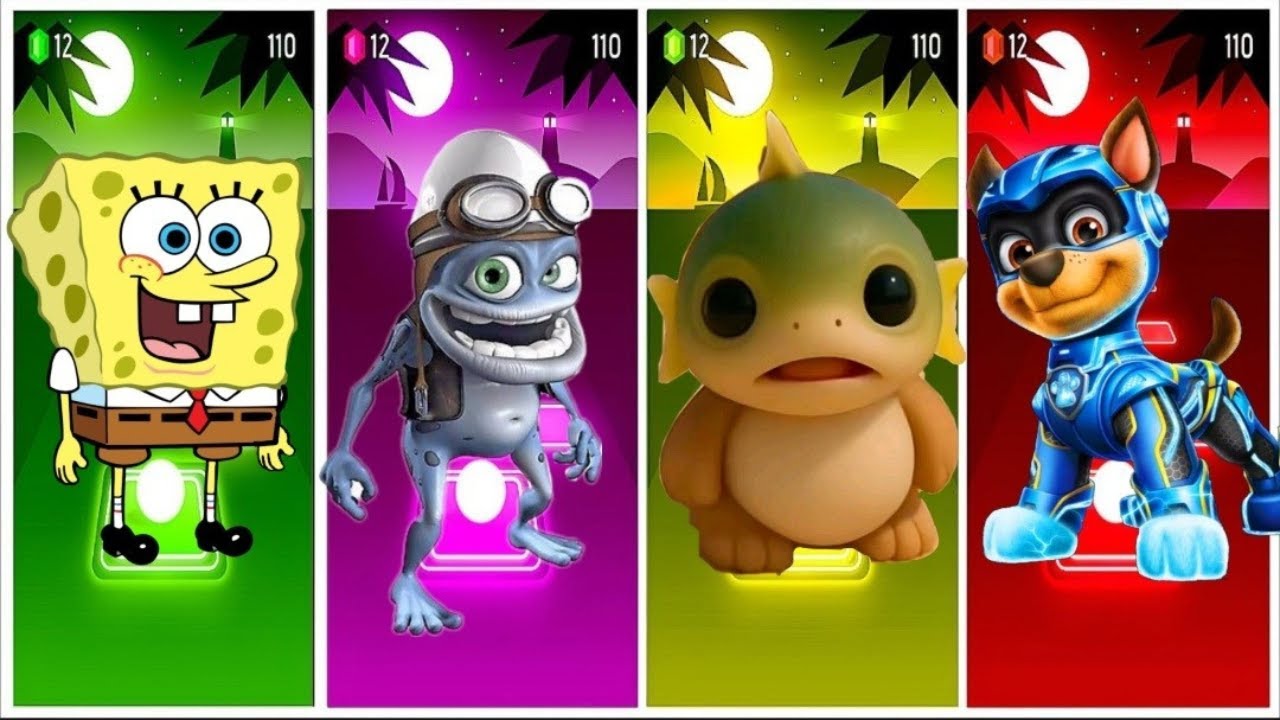 SpongeBob x Crazy Frog x Italian brainrot x Pow patrol -TILES HOP new battleWelcome