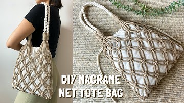 DIY Macramé net-totebag – tutorial