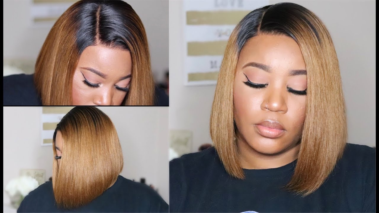 lace wig uk Summer Approved Ombre Bob Wig I No Adhesive, No Bleach Needed I Myfirstwig