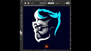 Mascot man illustrator tutorial Rain Studio #logo #shorts #youtubeshorts #illustator #mascotman