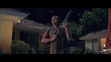 Once Upon A Time In Hollywood but with Doom Music Instead