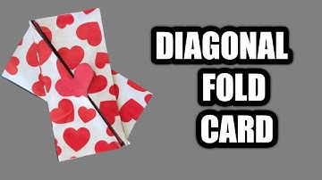 Diagonal fold card tutorial/Card for scrapbook/Explosion box/Handmade card