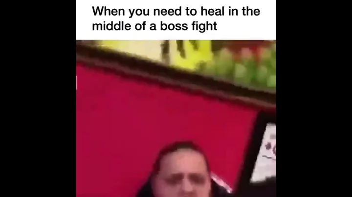 When you need to heal in the middle of a boss fight