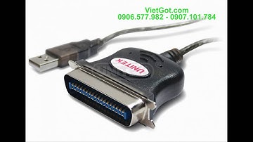 Dây cáp kết nối máy tính với máy in - cáp USB sang LPT printer hãng unitek