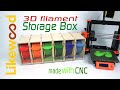 3D filament storage boxes | made with 3 types of CNC machines