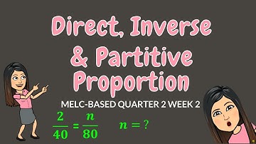 DIRECT, INVERSE & PARTITIVE PROPORTION