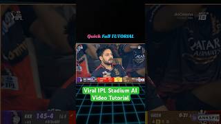 Viral IPL Stadium AI Video | Cricket Broadcast Trend Tutorial