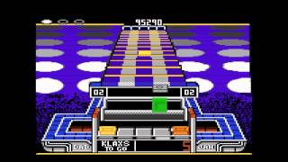 Klax Hard Level 1 Start Atari 7800 180,395