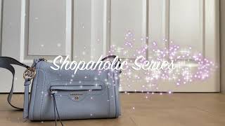 What s in my bag Michael Kors Carine Large Crossbody bag in pale blue