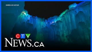 Ice Castles construction underway downtown