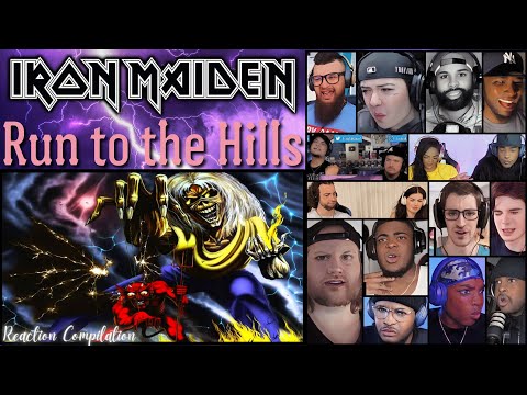 REACTION COMPILATION | Iron Maiden - Run to the Hills | First Time Mashup