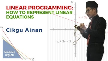 Linear Programming: How to Represent Linear Equations