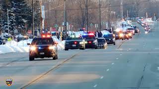 Funeral Procession for Milwaukee Police Officer Matthew Rittner