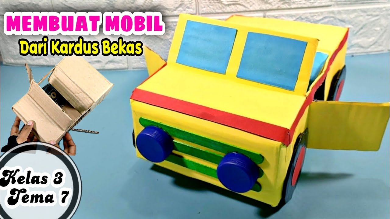 Cara Kreatif Membuat Mobil-mobilan dari Kardus - Cobain Saja